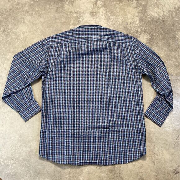 St Croix Shirt Mens Large Button Up Geometric Cotton Italy Multicolor Italy - Picture 5 of 9